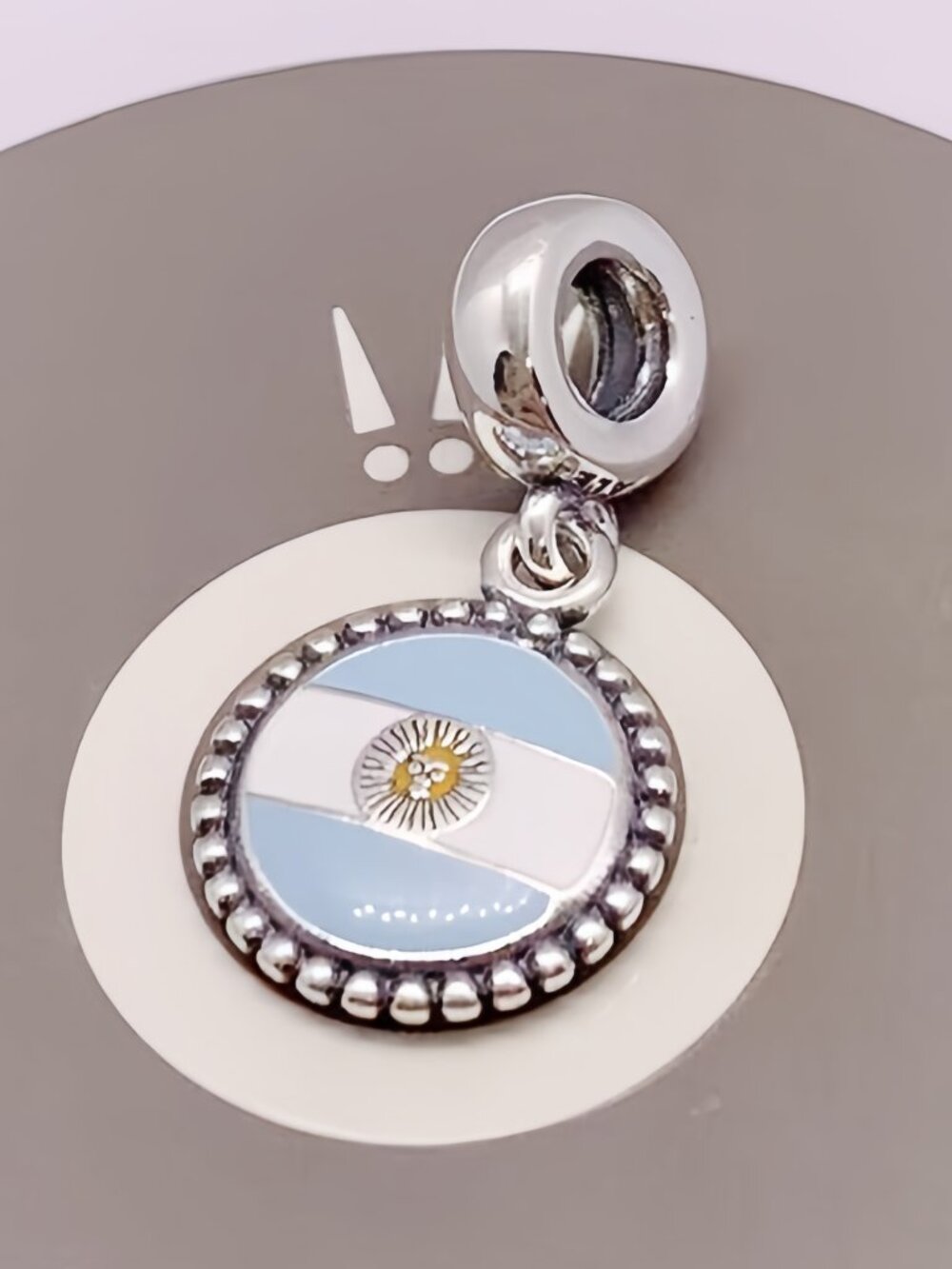 Pandora Argentina Flag Dangle Charm Pendant